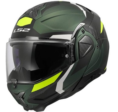 MODULARER MOTORRADHELM KLAPPBAR 2206 LS2 ADVANT II TRIPLE OLIV GRÜN GR M