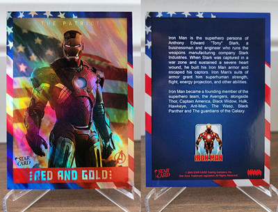 Iron man - Avengers Marvel - Star Card TCC - Holographic Fire Ultra Rare