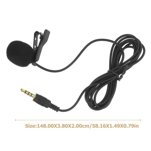 Mic Clip on Omnidirectional Lavalier Lapel Microphone Collar Shirt - Picture 4 of 12