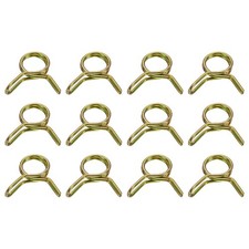 12Pcs 6mm ID Double Wire Spring Hose Clamp Spring Clips Clamps