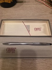 Vintage NOS Cross Classic Polished Chrome 2502 Ball Point Pen