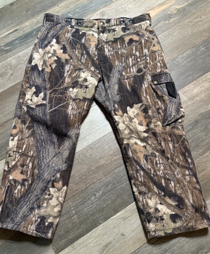 Cabelas Super Slam Pants Mossy Oak 42 Reg Mens Camo Deer Hunting Insulated - Afbeelding 2 van 9