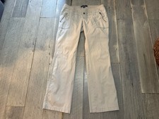 Old Navy Maternity vintage beige below belly double waist pants size M