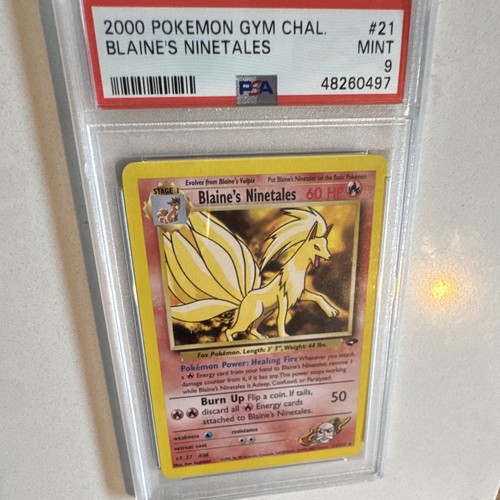 Blaine's Ninetales (Unlimited) graded PSA 9 for sale on eBay