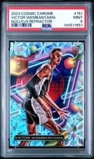2023 TOPPS COSMIC CHROME NUCLEUS REFRACTOR #151 VICTOR WEMBANYAMA RC PSA 9