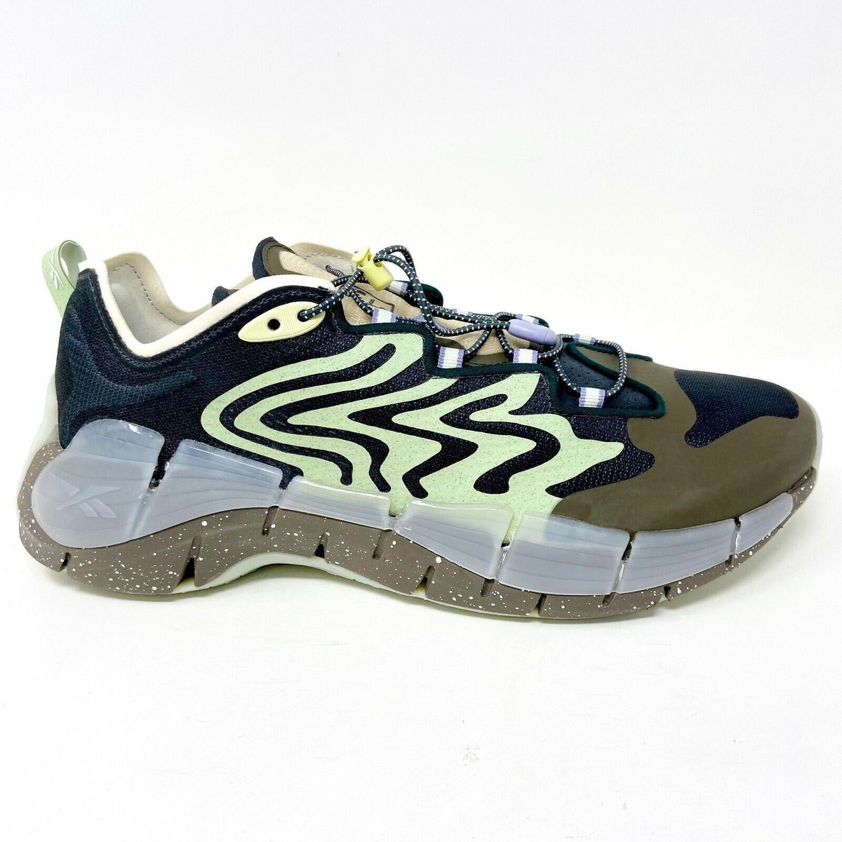 Reebok x Brain Dead Zig Kinetica II Green Grey Mens Running Shoes
