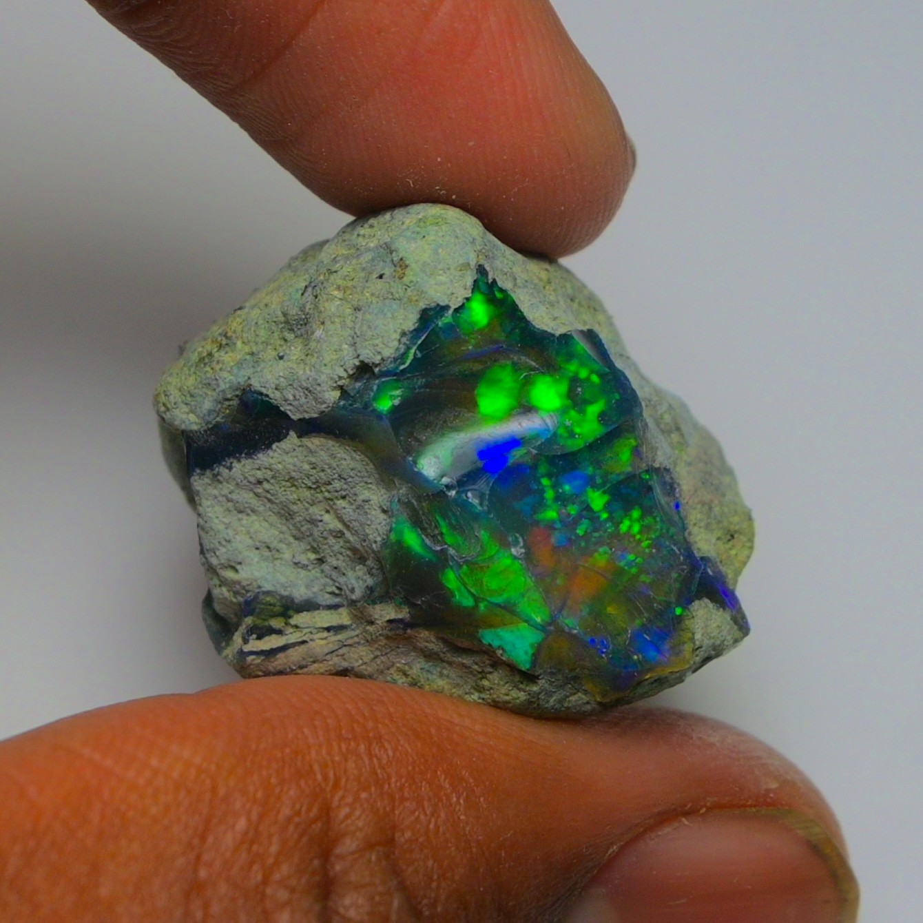 Black Opal Rough 31.50 Carats, Natural Ethiopian Opal Rough, Opal Raw Crystal
