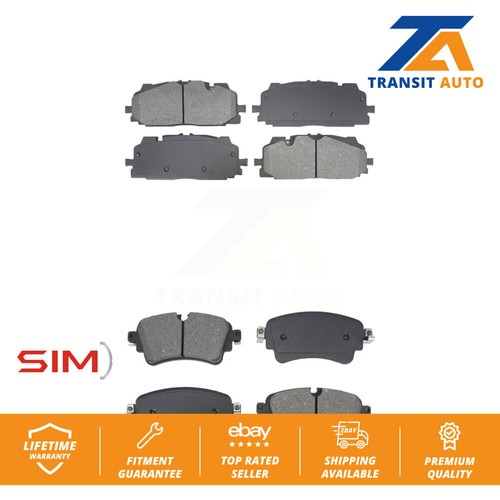 Front Rear Semi-Metallic Brake Pads Kit For Audi S5 Sportback S4 A6 Quattro A7 - Picture 1 of 9
