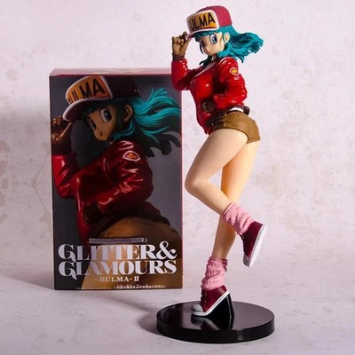 25cm Dragon Ball Bulma Glitter Glamours PVC Figure Sexy Anime