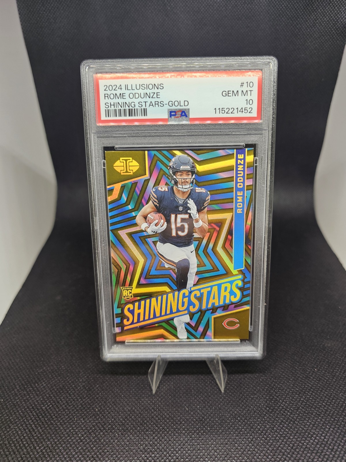 Rome Odunze Panini Illusions Shining Stars #10 Gold