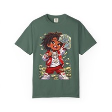 Cartoon Kid with Money T-shirt | Hip Hop Streetwear