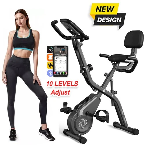 4 IN 1 Heimtrainer Fahrrad Ergometer Hometrainer Indoor Fitness Cycling Bike - Bild 1 von 13