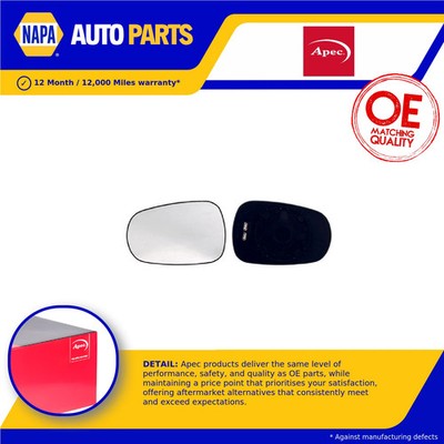 Mirror Glass fits RENAULT MODUS 1.2 Left or Right 04 to 08 Door Apec Quality New