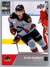 #90 Evan Barratt 2021-22 Upper Deck AHL Rockford IceHogs
