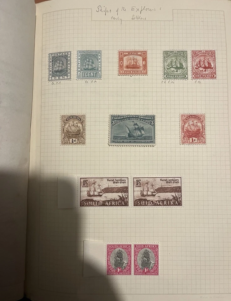 Superb British Empire + World Lot On Album Pages - Good Oz States, Malaya, USA.. - Image 2 of 4