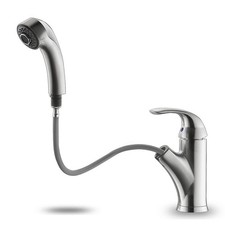 Kitchen Faucet with Sprayer, Brushed Nickel Kitchen Sink Faucet with Pull Out...