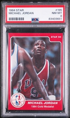 1984 STAR #195 MICHAEL JORDAN PSA 8 | eBay