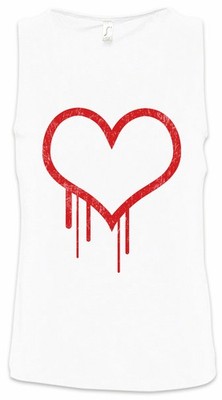 Bleeding Heart I Herren Tank Top Blutendes Bloody Herz Herzen Hearts Blut