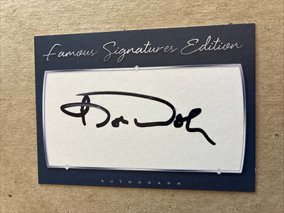 BOB DOLE Signed Famous Signatures Card - Senator Robert Dole Autograph