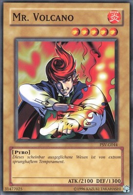 YuGiOh Mr. Volcano (V.1) PSV-DE044 Common Light Played unl.
