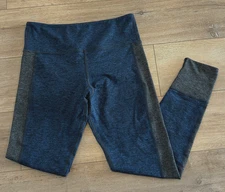 Vuori The Rise The Shine Crop Leggings Women's Small Blue Gray Colorblock