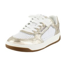 Sam Edelman Harper Women's Fashion Sneakers Gold Leaf/White Size 5.5 M