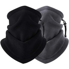 Winter Fleece Neck Warmer Gaiter Scarf Balaclava Ski Windproof Face Mask Bandana