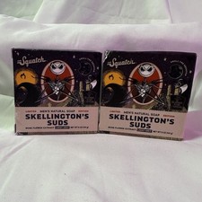 2 x Dr. Squatch Bar Soap Skellington's Suds 5oz Lot of 2 Nightmare Before Xmas