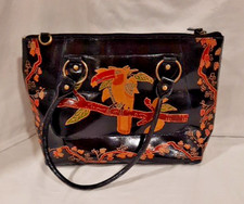 VINTAGE PURSE HANDBAG SHOULDER BAG WITH 5 STORAGE COMPARTMENTS. 14X5X11