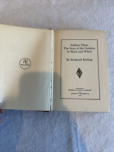 Soldiers Three The Story of the Gadsbys In Black and White Rudyard Kipling 1916 - Picture 7 of 12