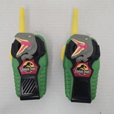 Jurassic Park Walkie Talkies Push To Talk Dinosaur Tested Working