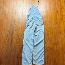 Vintage Lee Denim Overalls Mens Size 28x31 Blue Carpenter Bibs Made In USA 70s