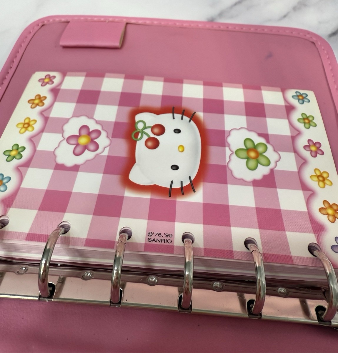 VTG 1999 90s Y2K Hello Kitty Sanrio Wallet Day Planner Cherry