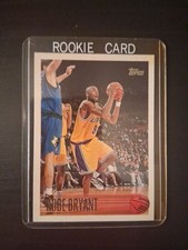 1996 topps kobe bryant rookie card. rookie card picture