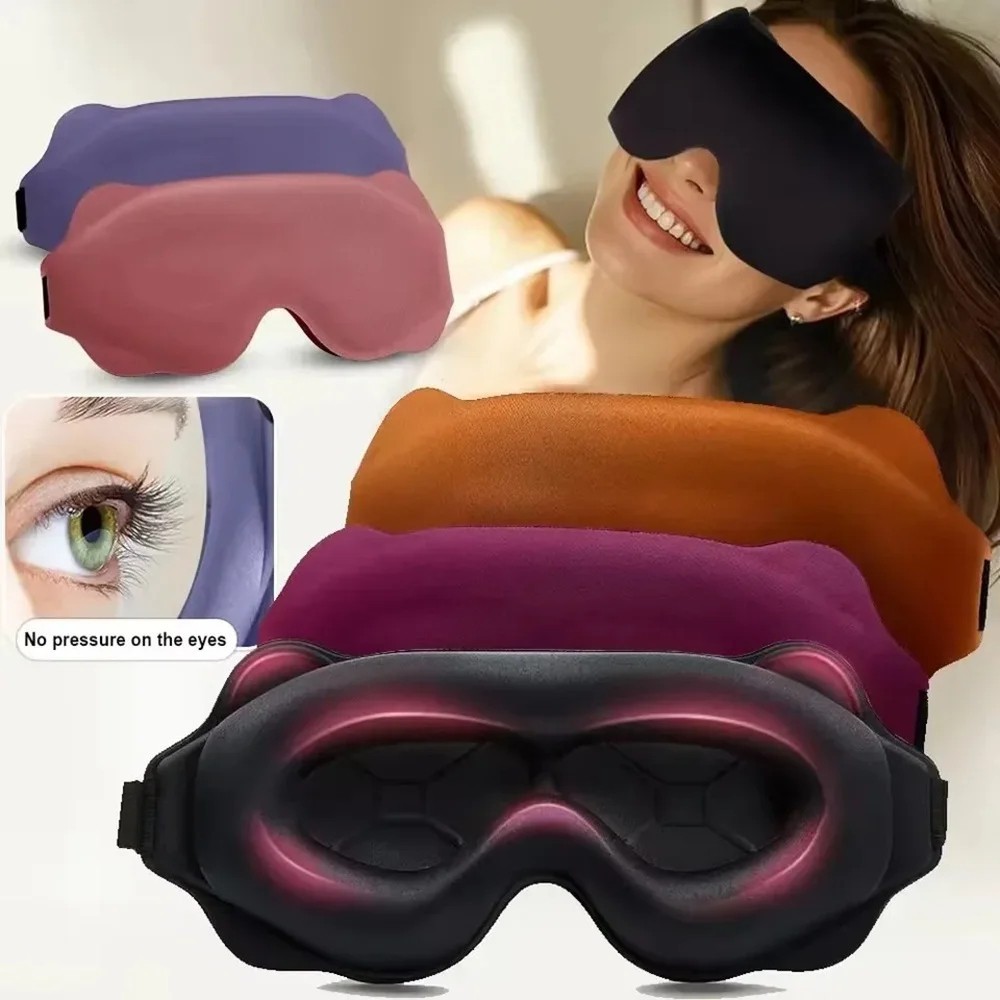 MZOO Luxury Sleep Eye Mask for Side Sleeper Men Women, Zero Eye Pressure 3D Mask