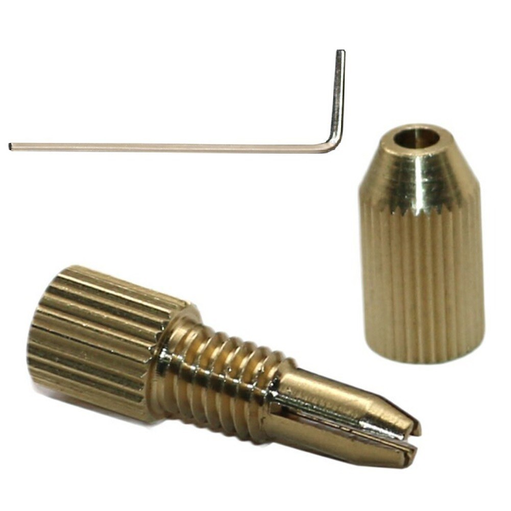 むぎちょこ Brass Clamp Fixture Chuck for 2 35mm Motor Shaft Includes 0