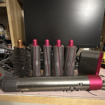 Dyson Airwrap Multi Styler  w/ Attachments Travel Case Pink/Gray