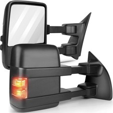 Tow Mirror Pair 99-15 Ford F250-f550 Sd Manual No Heat Signal Black Textured Tow Mirror Pair 99-15 Ford F250-f550 Sd Manual No Heat Signal Black Textured