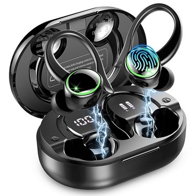2026 Wireless Earbuds, 50 Playback Over-Ear Buds with ENC Noise Cancelling Mi...