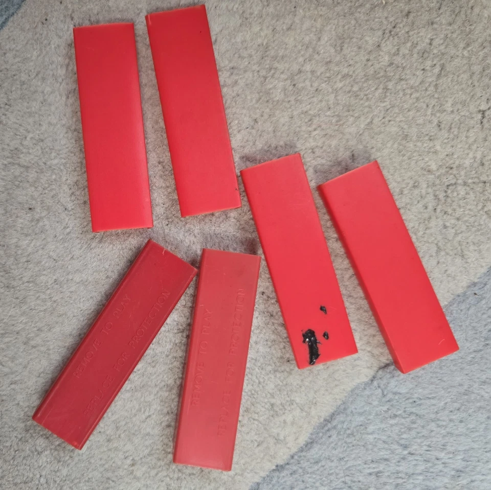 6 x USED 8-track 8 track tape cassette cartridge TAPE END COVER / PROTECTOR ENDS - Image 2 of 2