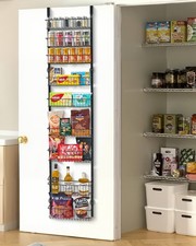 9-Tier Over the Door Pantry Organizer Hanging Storage Rack Adjustable Kitchen