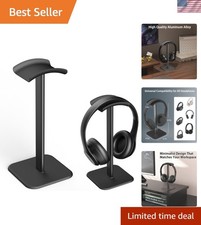 Headphone Stand for Desk - Headset Stand with Aluminum Hanger and Plastic Hea...