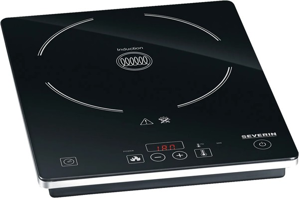 Severin KP1071 Induktionskochplatte 2000W Glaskeramik Touch Timer Schwarz-image