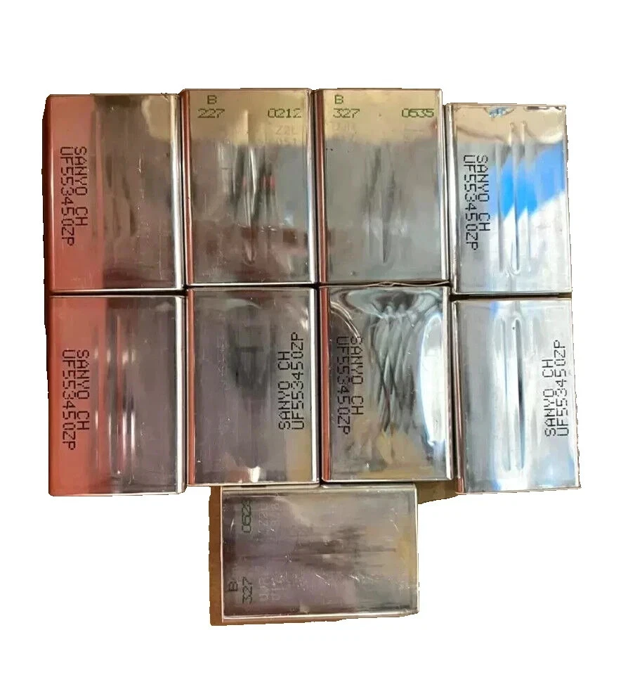 BATERÍA RECARGABLE DE IONES DE LITIO SANYO PRISMATIC 3.7V 1150MAH (Lote de 10) Foto 4 de 4