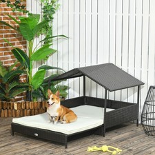 Extendable Elevated Dog Bed with Waterproof Roof