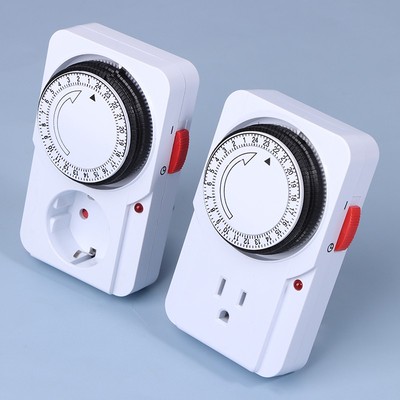 24 Hour Cyclic Timer Switch Kitchen Timer Outlet Timing Socket Mechanical Ti^^p