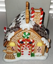 Partylite Gingerbread Tea Light House No Box
