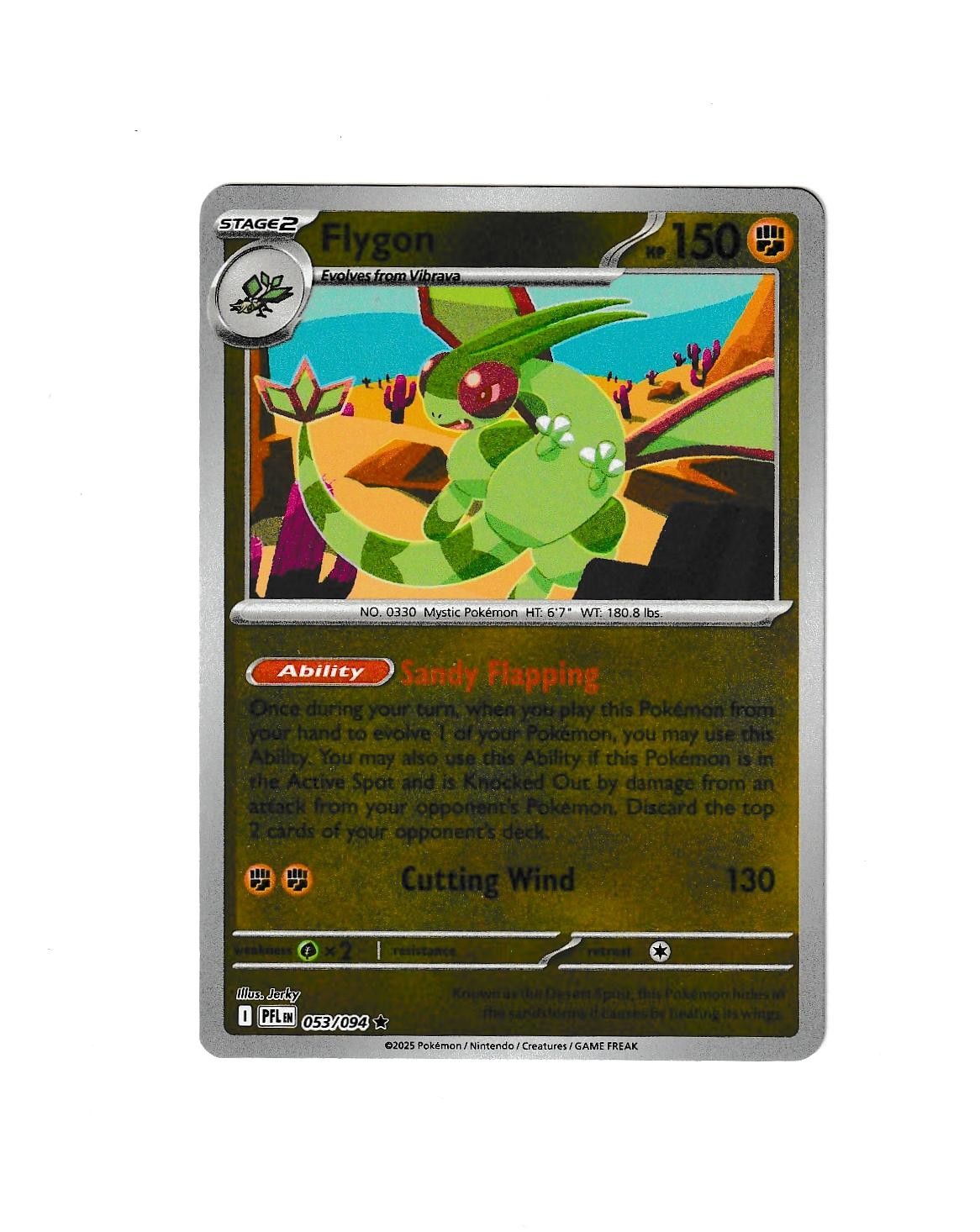 FLYGON 053/094 REVERSE HOLO R PHANTASMAL FLAMES NM POKEMON