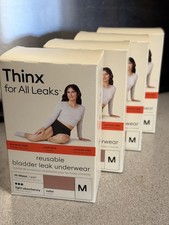 Lot Of 4 - Thinx For All Leaks Reusable Bladder Leak Underwear Size M Beige