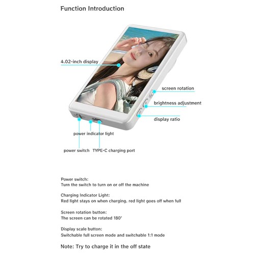 Magnetic Selfie Monitor Screen Wireless Phone Camera Screen Rear Camera Monitor - Picture 12 of 16